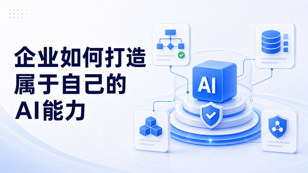 互联网巨头纷纷下场推出AI产品，发布各种各样的Agent，企业应该如何打造属于自己的AI能力？